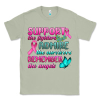 Matcha Support The Lighters Admire The Survivors Remember The Angels Classic Tee - BundleAndBundleShop