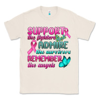 Natural Support The Lighters Admire The Survivors Remember The Angels Classic Tee - BundleAndBundleShop