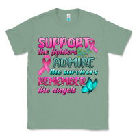 Sage Support The Lighters Admire The Survivors Remember The Angels Classic Tee - BundleAndBundleShop