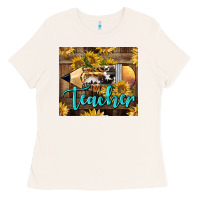 Western Teacher Pencil With Sunflowers Ladies Tee | Teevron