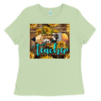 Matcha Western Teacher Pencil With Sunflowers Ladies Tee - LillyAllenDesigns