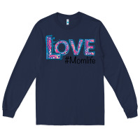 Navy Love Mom Life Long Sleeve Tee - Bettercallsaul
