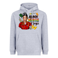 Heather Grey Juneteenth black Nurse magic Heavyweight Hoodie - FaDigitalArtStudio