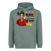 Sage Juneteenth black Nurse magic Heavyweight Hoodie - FaDigitalArtStudio