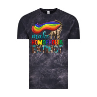 Cloud Black Lgbtq Make Homophobia Extinct Vintage Tee - BundleAndBundleShop