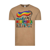 Vintage Coffee Lgbtq Make Homophobia Extinct Vintage Tee - BundleAndBundleShop