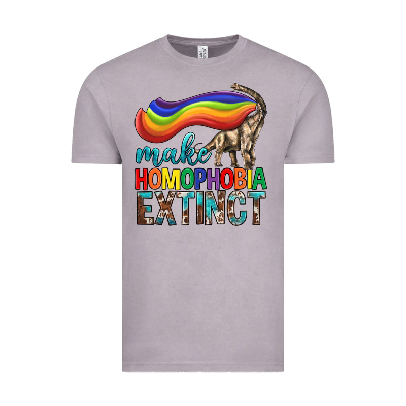 Lgbtq Make Homophobia Extinct Vintage Tee by BundleAndBundleShop | Teevron