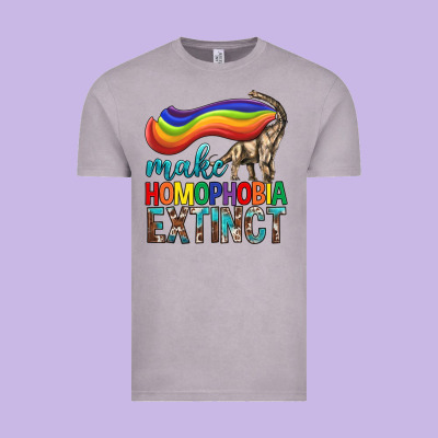 Lgbtq Make Homophobia Extinct Vintage Tee Designed By Bundleandbundleshop