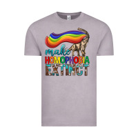 Vintage Zinc Lgbtq Make Homophobia Extinct Vintage Tee - BundleAndBundleShop