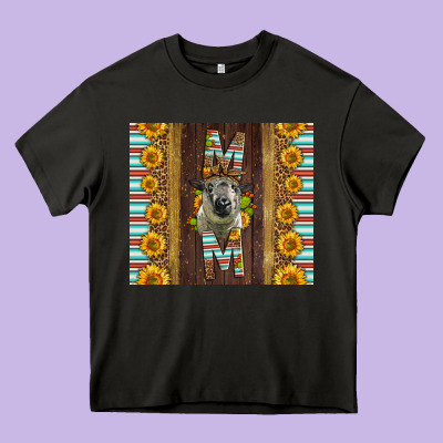 Western Hampshire Sheep Mom Heavy Core Tee Designed By Lillyallendesigns
