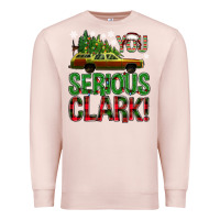 Pale Pink you serious clark with vacation car bbs Premium Sweatshirt - BundleAndBundleShop