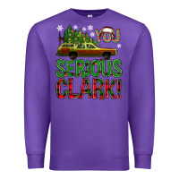 Purple you serious clark with vacation car bbs Premium Sweatshirt - BundleAndBundleShop
