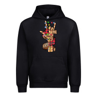 Black merry christmas skeleton hand Urban Hoodie - CowhideDigitalArt
