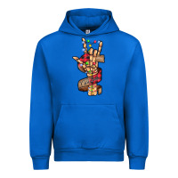 Cobalt merry christmas skeleton hand Urban Hoodie - CowhideDigitalArt