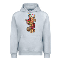 Heather Grey merry christmas skeleton hand Urban Hoodie - CowhideDigitalArt