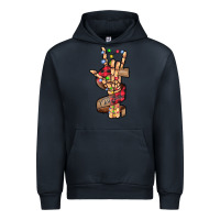 Navy merry christmas skeleton hand Urban Hoodie - CowhideDigitalArt