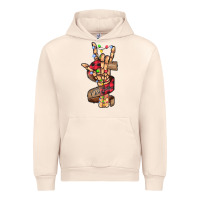 Sandshell merry christmas skeleton hand Urban Hoodie - CowhideDigitalArt
