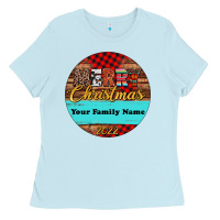Baby Blue (preview)custom christmas ornament Ladies Tee - Jasminsmagicworld