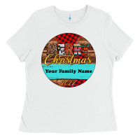 White (preview)custom christmas ornament Ladies Tee - Jasminsmagicworld