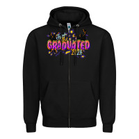 Just Graduated 2024 Zipper Hoodie | Teevron