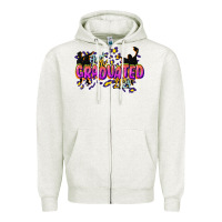Oatmeal Heather just graduated 2024 Zipper Hoodie - CowGirlArtShop