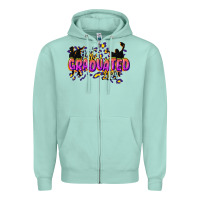 Seafoam just graduated 2024 Zipper Hoodie - CowGirlArtShop