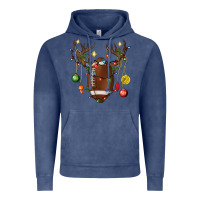 Vintage Denim American Football Horn Christmas Vintage Hoodie - BundleAndBundleShop