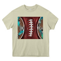 Mossy western pattern and american football Heavy Core Tee - BarkalooDesign