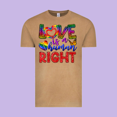 Love İs A Human Right Vintage Tee Designed By Bundleandbundleshop