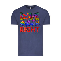 Vintage Denim Love İs a Human Right Vintage Tee - BundleAndBundleShop