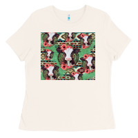 Bone baby cow floral aztec tumbler Ladies Tee - Jasminsmagicworld