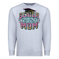 Heather Grey Senior 2023 mom Mother's Day Premium Sweatshirt - FaDigitalArtStudio