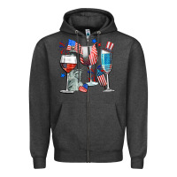 Charcoal Heather american wine Zipper Hoodie - CowGirlArtShop