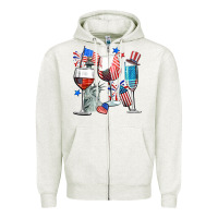 Oatmeal Heather american wine Zipper Hoodie - CowGirlArtShop