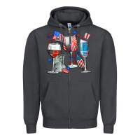 Smoke american wine Zipper Hoodie - CowGirlArtShop