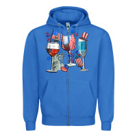 True Royal american wine Zipper Hoodie - CowGirlArtShop