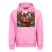 Fuchsia Pink merry Christmas Urban Hoodie - CowhideDigitalArt