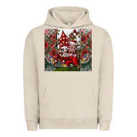 Pigment French Oak merry Christmas Urban Hoodie - CowhideDigitalArt