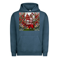 Pigment Midnight Navy merry Christmas Urban Hoodie - CowhideDigitalArt