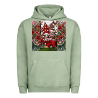 Pigment Oil Green merry Christmas Urban Hoodie - CowhideDigitalArt