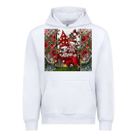 White merry Christmas Urban Hoodie - CowhideDigitalArt