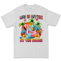 Dove Grey life is better at the beach Premium Tee - MaliasSmallBusiness
