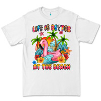White life is better at the beach Premium Tee - MaliasSmallBusiness