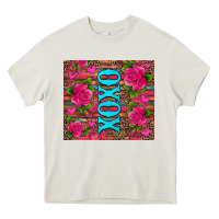 Cream xoxo valentine's day pink roses and hearts Heavy Core Tee - Jasminsmagicworld