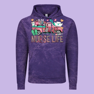 Nurse Life Truck Vintage Hoodie Designed By Bundleandbundleshop