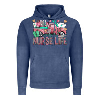 Vintage Denim Nurse Life Truck Vintage Hoodie - BundleAndBundleShop