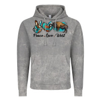 Cloud Rock peace love west bison Vintage Hoodie - RanaPortraitStore