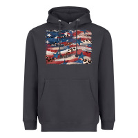 Smoke Leopard glitter American flag Heavyweight Hoodie - FaDigitalArtStudio