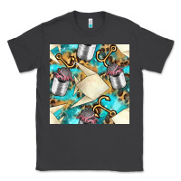 Smoke Paper Fish And Canned With Anchor Seamless Pattern Pbs Classic Tee - BundleAndBundleShop
