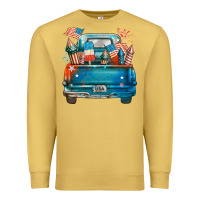 Antique Gold Customize USA truck Premium Sweatshirt - FaDigitalArtStudio